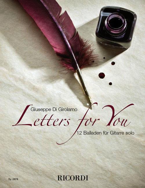 Letters for you  - 12 Balladen für Gitarre solo -  noty pro klasickou kytaru